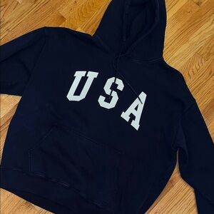 Brandy Melville Navy USA hoodie